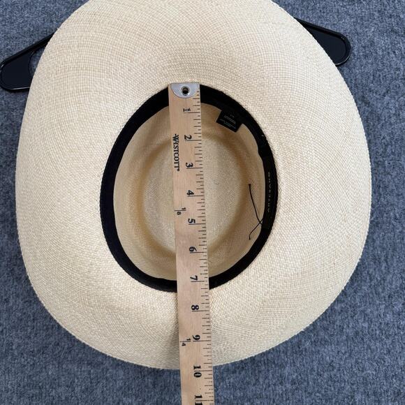 Artesano Hat Medium Tulipan Beaded in Natural Panama Straw Wide Brim Summer Chic main image 8